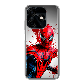 Силиконовый чехол на Tecno Spark 10C с принтом Spiderman Человек паук Силиконовый чехол на Tecno Spark 10C с принтом Spiderman Человек паук