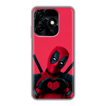 Силиконовый чехол на Tecno Spark 10C с принтом Дедпул Deadpool Силиконовый чехол на Tecno Spark 10C с принтом Дедпул Deadpool