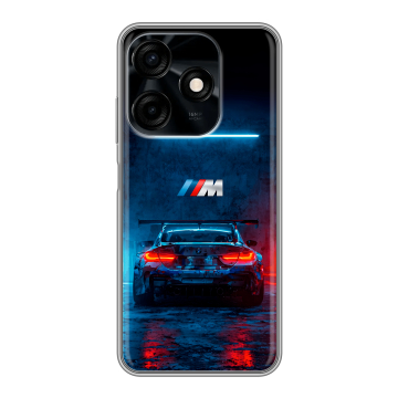 Силиконовый чехол на Tecno Spark 10C с принтом BMW БМВ Силиконовый чехол на Tecno Spark 10C с принтом BMW БМВ