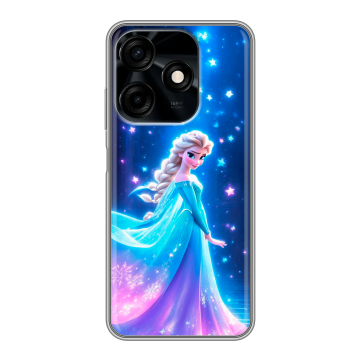 Силиконовый чехол на Tecno Spark 10C с принтом Холодное сердце Frozen Силиконовый чехол на Tecno Spark 10C с принтом Холодное сердце Frozen