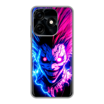 Силиконовый чехол на Tecno Spark 10C с принтом Death note Тетрадь смерти