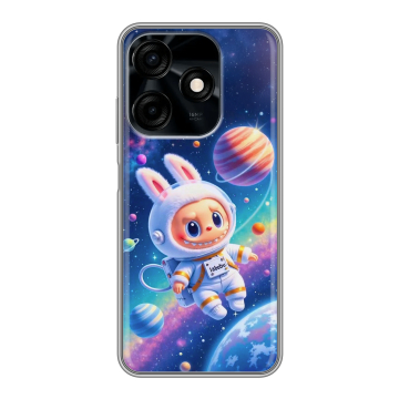 Силиконовый чехол на Tecno Spark 10C с принтом Labubu Лабубу Силиконовый чехол на Tecno Spark 10C с принтом Labubu Лабубу