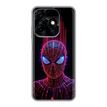 Силиконовый чехол на Tecno Spark 10C с принтом Spiderman Человек паук Силиконовый чехол на Tecno Spark 10C с принтом Spiderman Человек паук