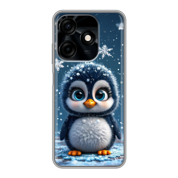 Силиконовый чехол на Tecno Spark 10C с принтом Новый год