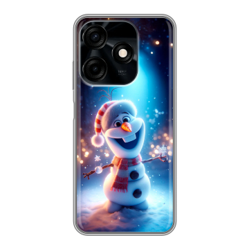 Силиконовый чехол на Tecno Spark 10C с принтом Новый год