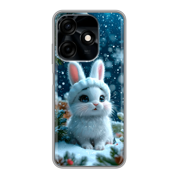 Силиконовый чехол на Tecno Spark 10C с принтом Новый год