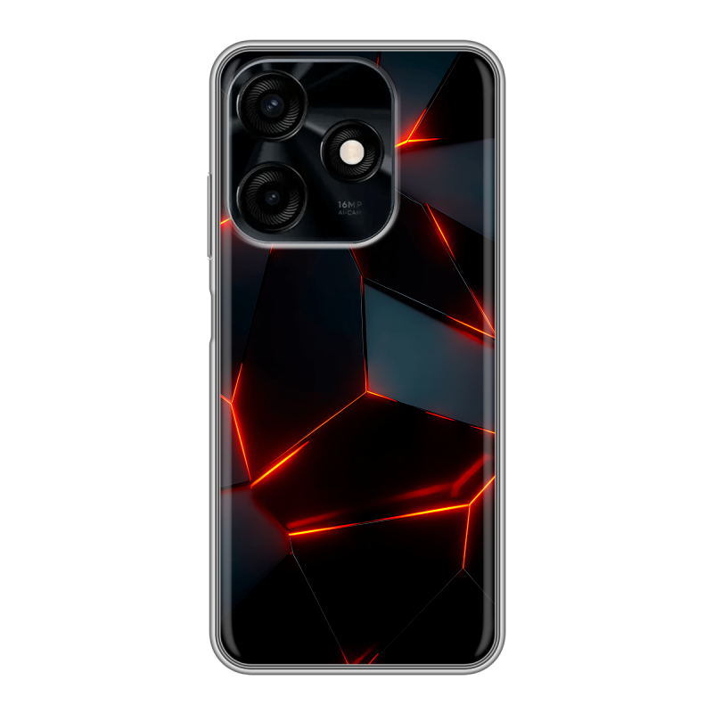 Силиконовый противоударный чехол на Tecno Spark 10C с принтом Яркие абстракции Силиконовый противоударный чехол на Tecno Spark 10C с принтом Яркие абстракции