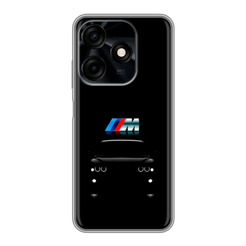Силиконовый чехол на Tecno Spark 10C с принтом БМВ BMW Силиконовый чехол на Tecno Spark 10C с принтом БМВ BMW