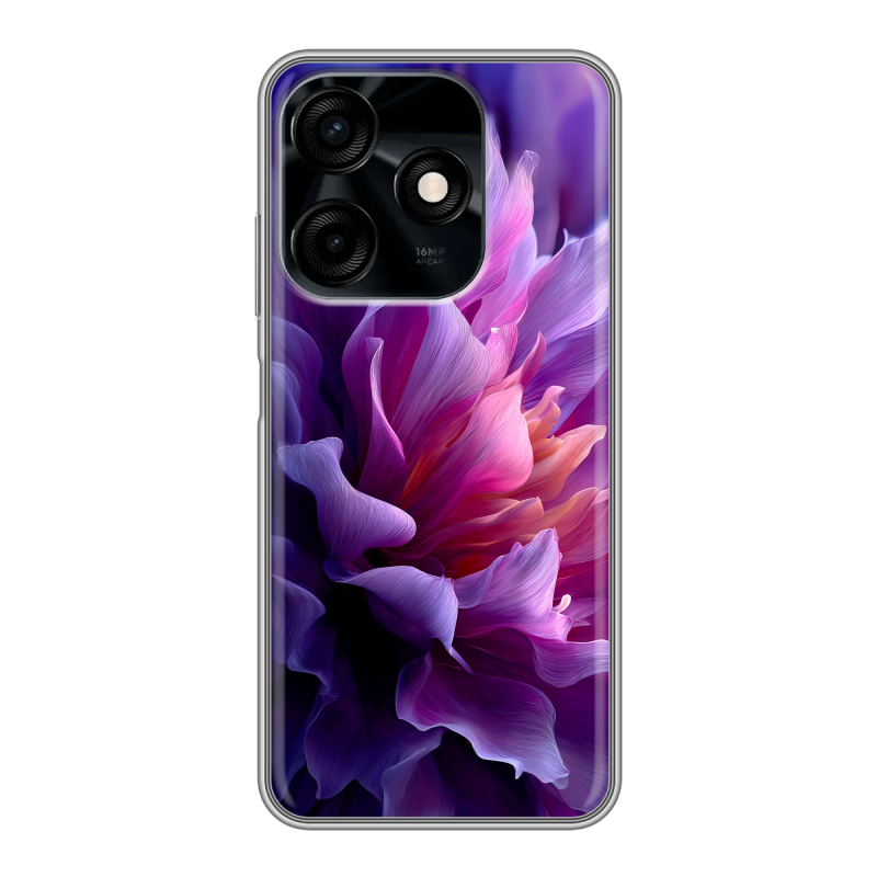 Силиконовый противоударный чехол на Tecno Spark 10C с принтом женский цветы Силиконовый противоударный чехол на Tecno Spark 10C с принтом женский цветы
