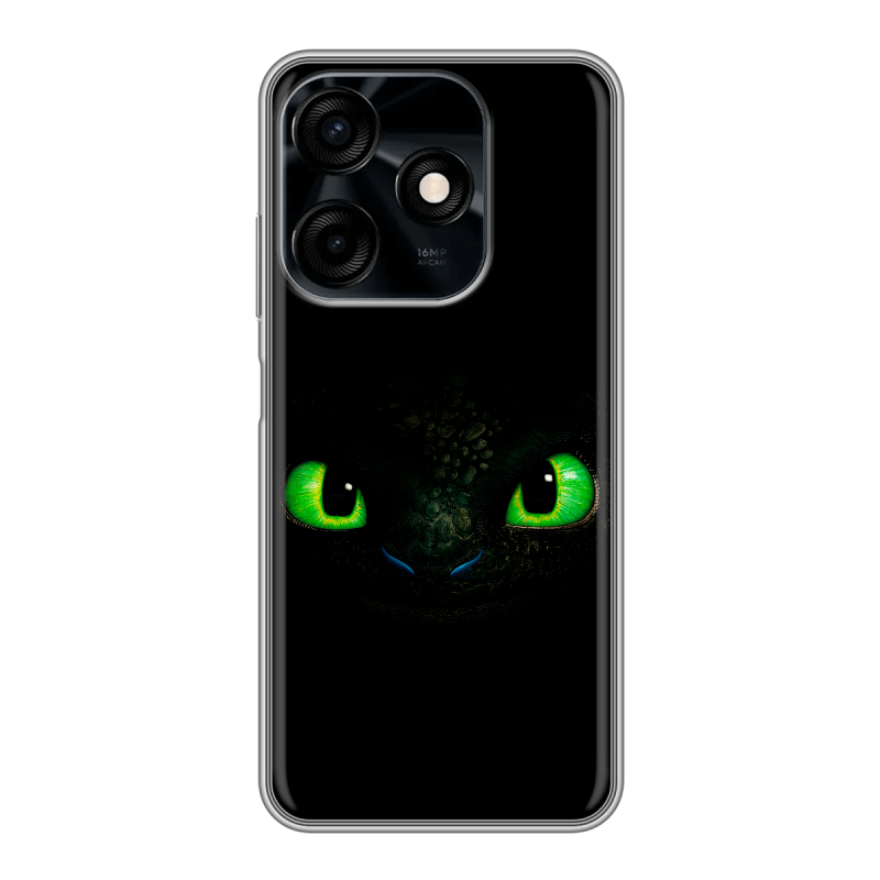 Силиконовый противоударный чехол на Tecno Spark 10C с принтом Как приручить дракона Силиконовый противоударный чехол на Tecno Spark 10C с принтом Как приручить дракона