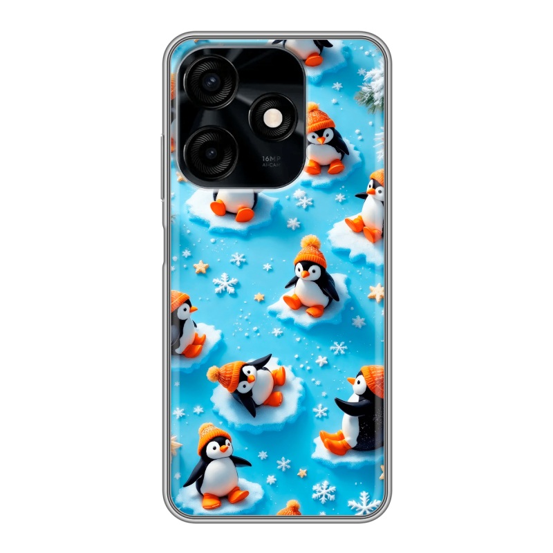 Силиконовый чехол на Tecno Spark 10C с принтом Новый год Силиконовый чехол на Tecno Spark 10C с принтом Новый год