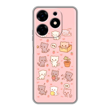 Силиконовый чехол на Tecno Spark 10 с принтом Hello Kitty Хелоу Кити Силиконовый чехол на Tecno Spark 10 с принтом Hello Kitty Хелоу Кити