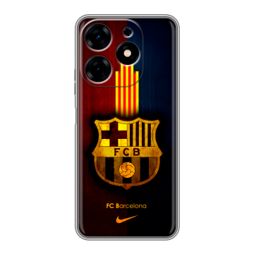 Силиконовый чехол на Tecno Spark 10 с принтом Барселона Barcelona Силиконовый чехол на Tecno Spark 10 с принтом Барселона Barcelona