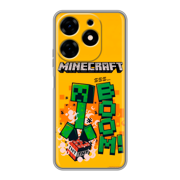 Силиконовый чехол на Tecno Spark 10 с принтом Майнкрафт Minecraft Силиконовый чехол на Tecno Spark 10 с принтом Майнкрафт Minecraft