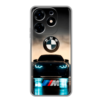 Силиконовый чехол на Tecno Spark 10 с принтом БМВ BMW Силиконовый чехол на Tecno Spark 10 с принтом БМВ BMW