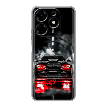 Силиконовый чехол на Tecno Spark 10 с принтом BMW БМВ Силиконовый чехол на Tecno Spark 10 с принтом BMW БМВ