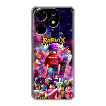 Силиконовый чехол на Tecno Spark 10 с принтом Roblox Роблокс Силиконовый чехол на Tecno Spark 10 с принтом Roblox Роблокс