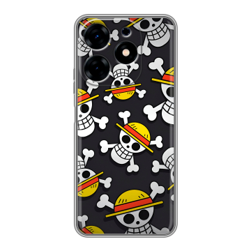 Силиконовый чехол на Tecno Spark 10 с принтом One Piece Ван Пис