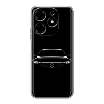 Силиконовый чехол на Tecno Spark 10 с принтом Mercedes Мерседес Силиконовый чехол на Tecno Spark 10 с принтом Mercedes Мерседес