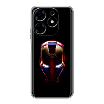 Силиконовый чехол на Tecno Spark 10 с принтом IronMan Железный человек Силиконовый чехол на Tecno Spark 10 с принтом IronMan Железный человек