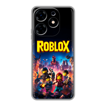 Силиконовый чехол на Tecno Spark 10 с принтом Roblox Роблокс Силиконовый чехол на Tecno Spark 10 с принтом Roblox Роблокс
