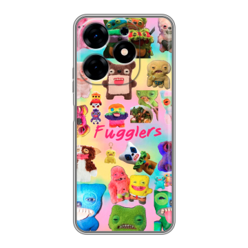 Силиконовый чехол на Tecno Spark 10 с принтом Флагер Fuggler