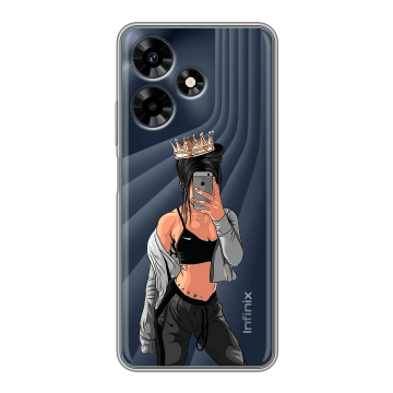 Силиконовый чехол на Infinix Hot 30 с принтом Женские принты Силиконовый чехол на Infinix Hot 30 с принтом Женские принты