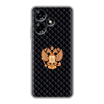 Силиконовый чехол на Infinix Hot 30 с принтом Герб России принт Силиконовый чехол на Infinix Hot 30 с принтом Герб России принт