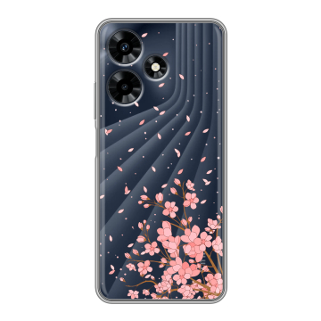 Силиконовый чехол на Infinix Hot 30 с принтом Ветка сакуры Силиконовый чехол на Infinix Hot 30 с принтом Ветка сакуры