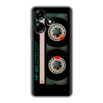 Силиконовый чехол на Infinix Hot 30 с принтом Кассета Силиконовый чехол на Infinix Hot 30 с принтом Кассета