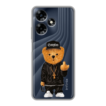 Силиконовый чехол на Infinix Hot 30 с принтом Мишка Силиконовый чехол на Infinix Hot 30 с принтом Мишка