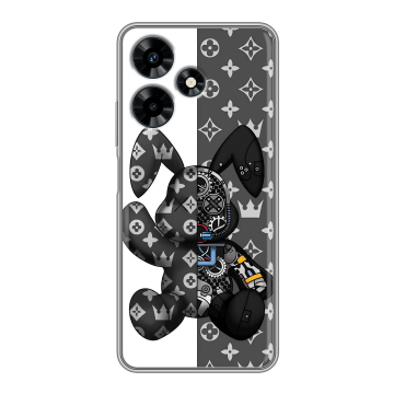 Силиконовый чехол на Infinix Hot 30 с принтом Луи робот Силиконовый чехол на Infinix Hot 30 с принтом Луи робот