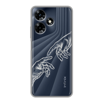 Силиконовый чехол на Infinix Hot 30 с принтом Сотворение мира