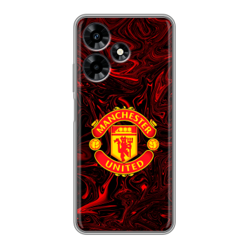 Силиконовый чехол на Infinix Hot 30 с принтом Manchester United