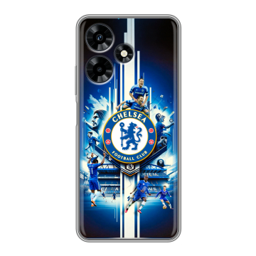 Силиконовый чехол на Infinix Hot 30 с принтом Chelsea Челси