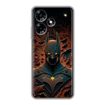 Силиконовый чехол на Infinix Hot 30 с принтом Batman Бэтмен