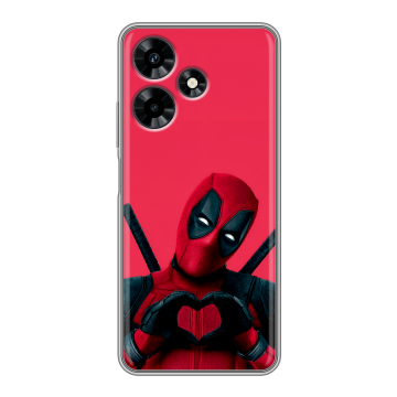 Силиконовый чехол на Infinix Hot 30 с принтом Дедпул Deadpool Силиконовый чехол на Infinix Hot 30 с принтом Дедпул Deadpool