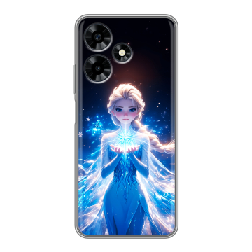 Силиконовый чехол на Infinix Hot 30 с принтом Холодное сердце Frozen Силиконовый чехол на Infinix Hot 30 с принтом Холодное сердце Frozen