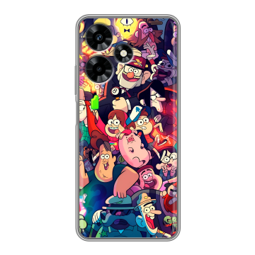 Силиконовый чехол на Infinix Hot 30 с принтом Gravity Falls Гравити Фолз Силиконовый чехол на Infinix Hot 30 с принтом Gravity Falls Гравити Фолз
