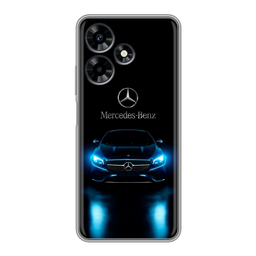 Силиконовый чехол на Infinix Hot 30 с принтом Mercedes Мерседес Силиконовый чехол на Infinix Hot 30 с принтом Mercedes Мерседес