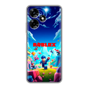 Силиконовый чехол на Infinix Hot 30 с принтом Roblox Роблокс Силиконовый чехол на Infinix Hot 30 с принтом Roblox Роблокс