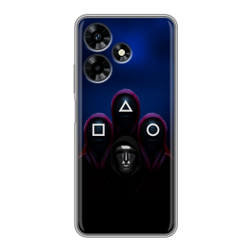 Силиконовый чехол на Infinix Hot 30 с принтом Игра Кальмара