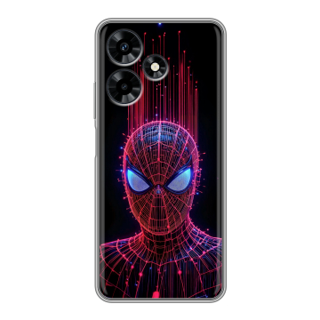 Силиконовый чехол на Infinix Hot 30 с принтом Spiderman Человек паук Силиконовый чехол на Infinix Hot 30 с принтом Spiderman Человек паук