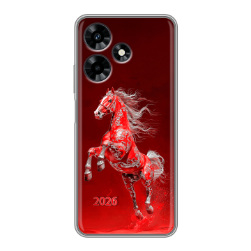 Силиконовый чехол на Infinix Hot 30 с принтом Новый год