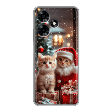 Силиконовый чехол на Infinix Hot 30 с принтом Новый год