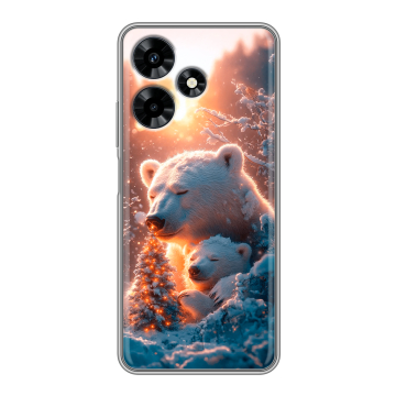 Силиконовый чехол на Infinix Hot 30 с принтом Новый год Силиконовый чехол на Infinix Hot 30 с принтом Новый год