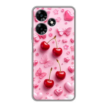 Силиконовый чехол на Infinix Hot 30 с принтом для девочек Силиконовый чехол на Infinix Hot 30 с принтом для девочек