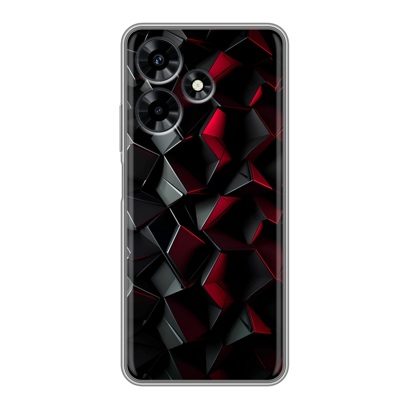 Силиконовый противоударный чехол на Infinix Hot 30 с принтом Абстракция Силиконовый противоударный чехол на Infinix Hot 30 с принтом Абстракция
