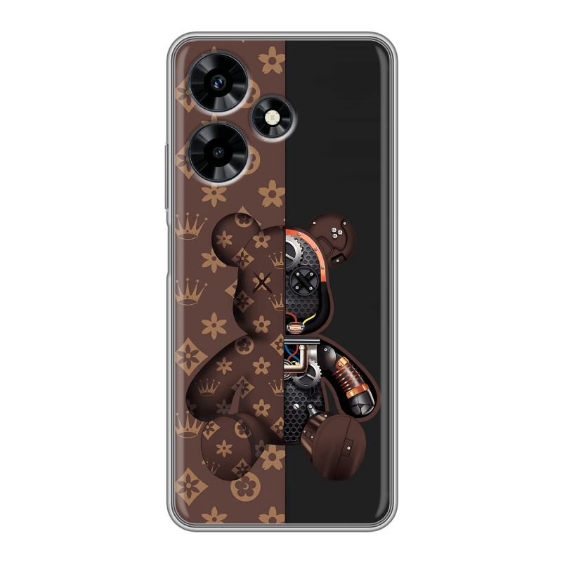 Силиконовый чехол на Infinix Hot 30 с принтом Луи робот Силиконовый чехол на Infinix Hot 30 с принтом Луи робот