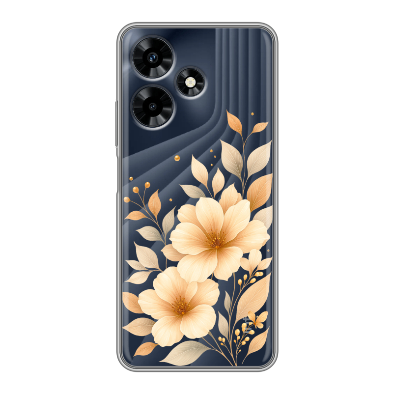 Силиконовый противоударный чехол на Infinix Hot 30 с принтом для девушки Силиконовый противоударный чехол на Infinix Hot 30 с принтом для девушки